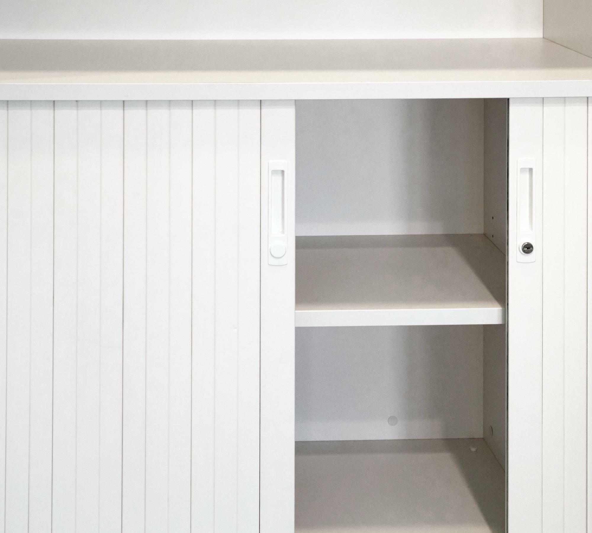 Aktenschrank Halboffen Verschliessbar Weiß 2