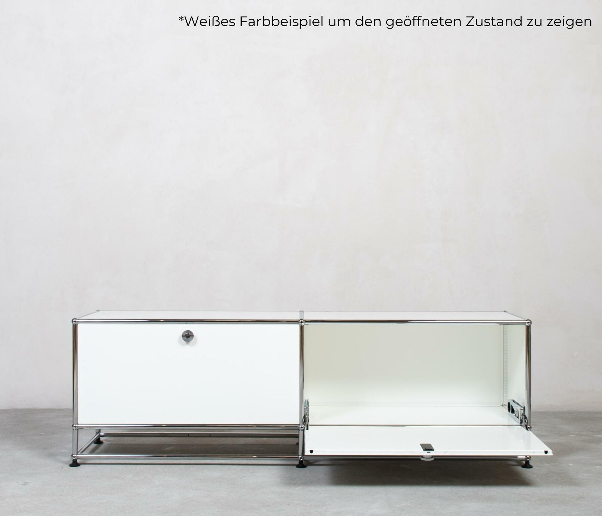USM Haller Sideboard 2x1 Fächer Reinweiß 1