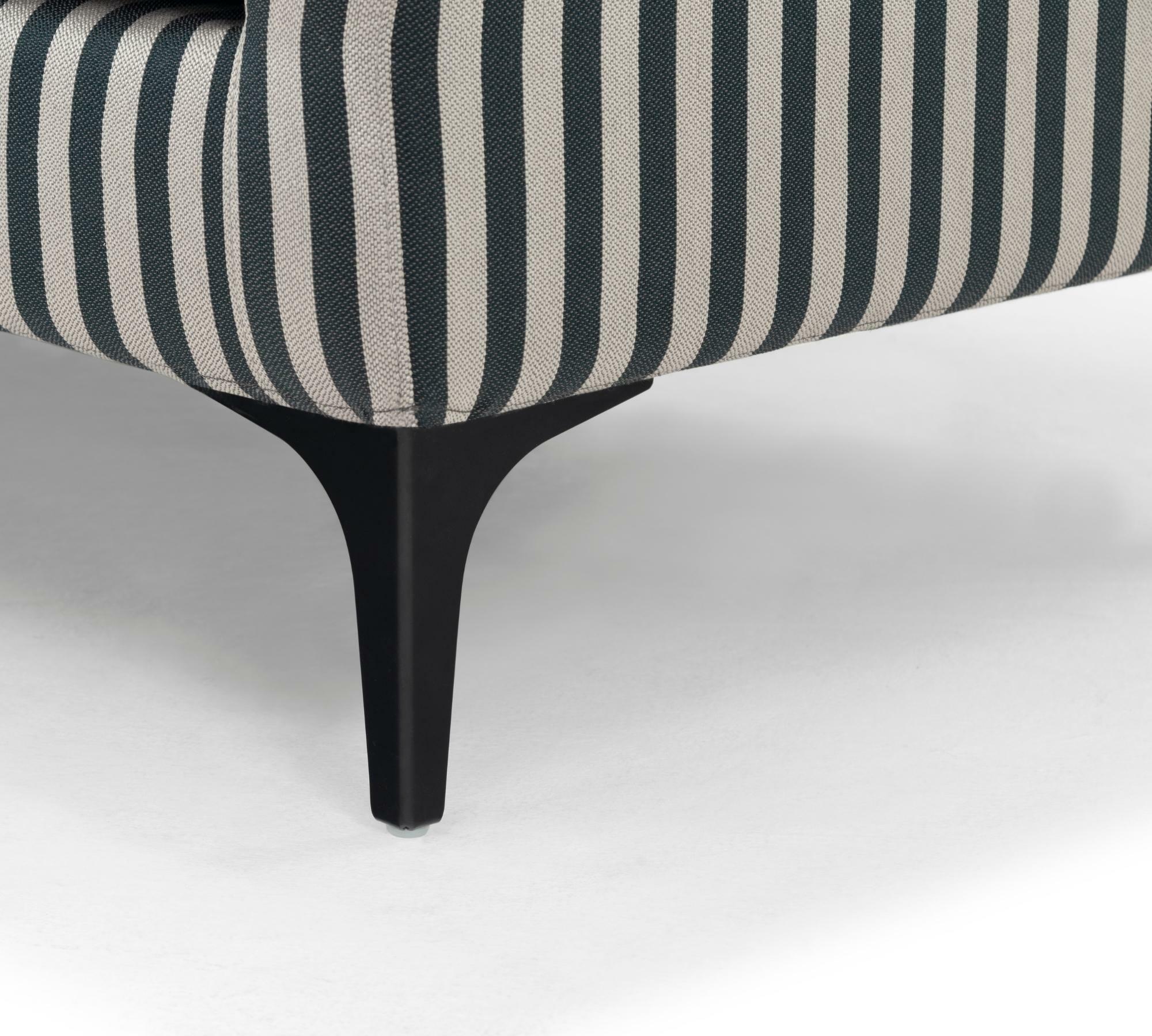 Anna Sofa 3-Sitzer Straight Latte Black 6