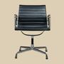 Eames EA 108 Alu Chair Leder Schwarz 1