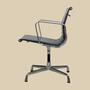 Eames EA 108 Alu Chair Leder Schwarz 2