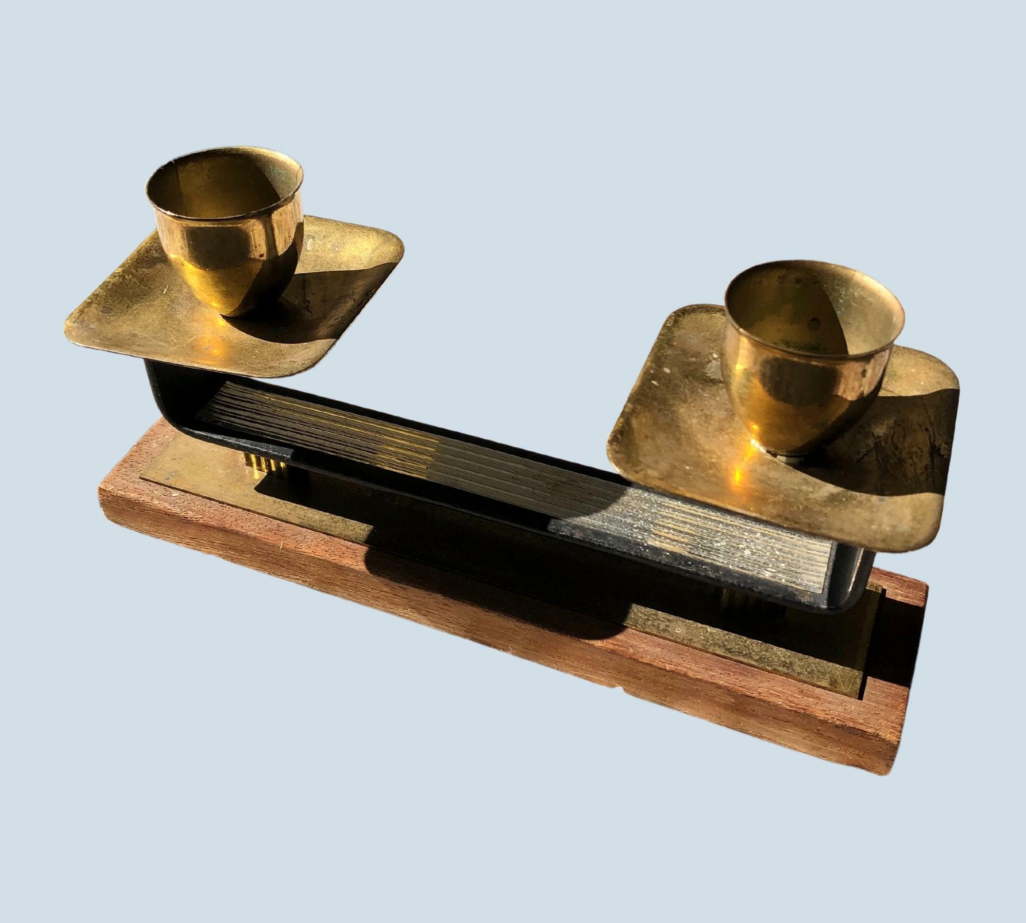 Retro candlestick 1950s 0