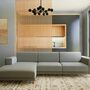 Tyme 3-Sitzer Sofa Récamiere Links Kiesgrau und Eiche 0