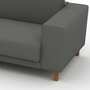 Tyme 3-Sitzer Sofa Récamiere Links Kiesgrau und Eiche 4