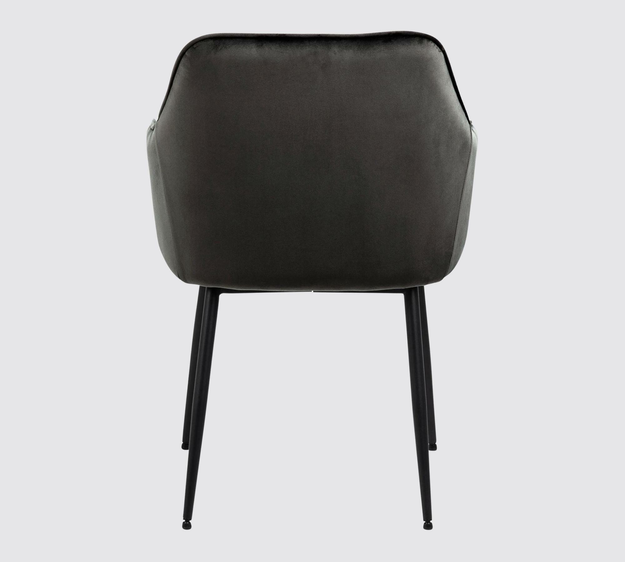 2x Armchair Velvet Brown-Grey 4