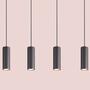 Pendant lamp Marley II Iron 4-light Black 0