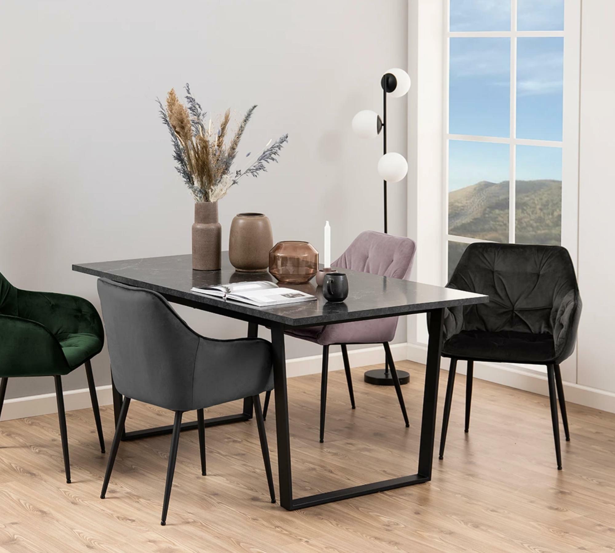 2x Armchair Velvet Brown-Grey 5