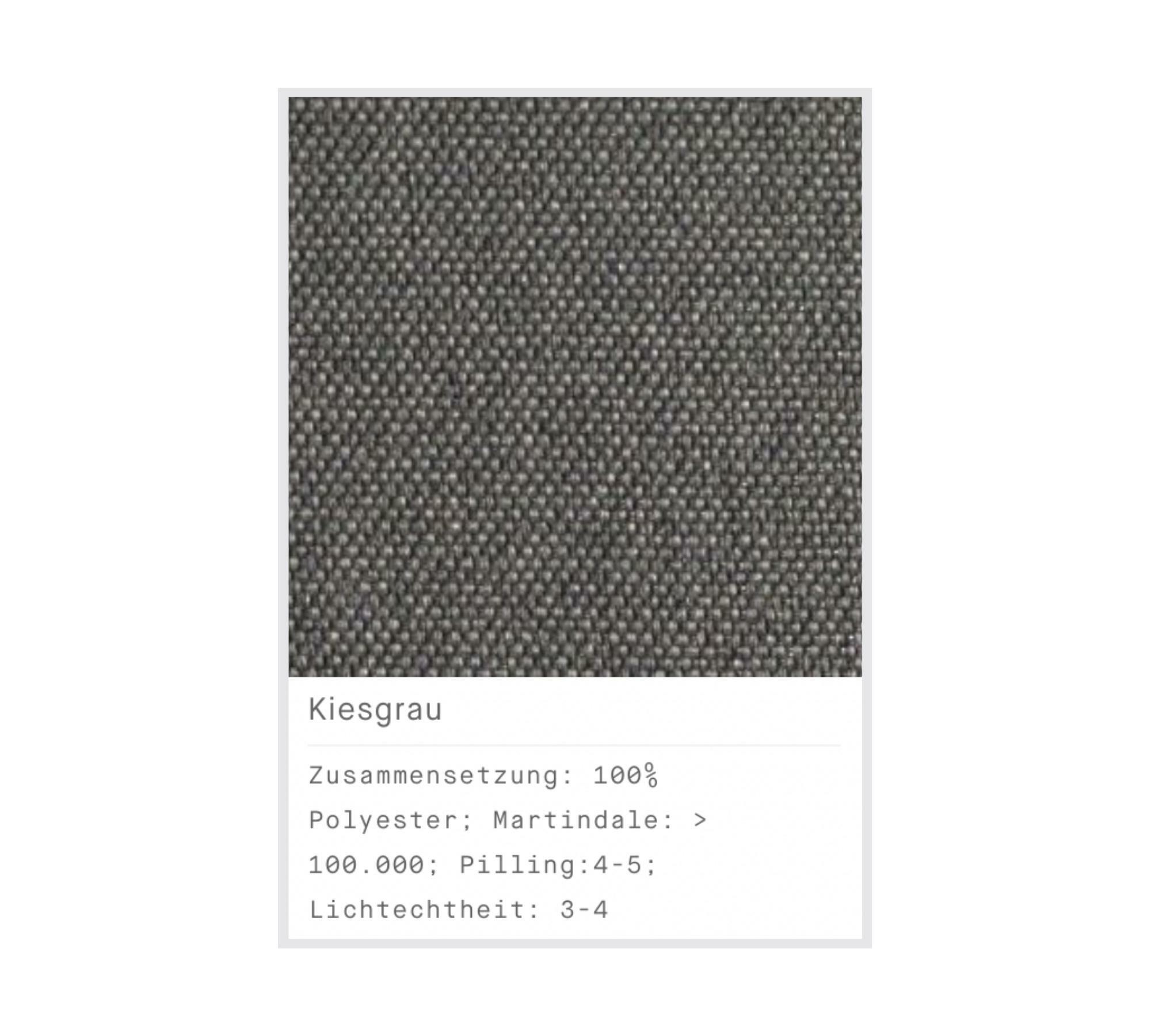 Tyme 3-Sitzer Sofa Récamiere Links Kiesgrau und Eiche 6