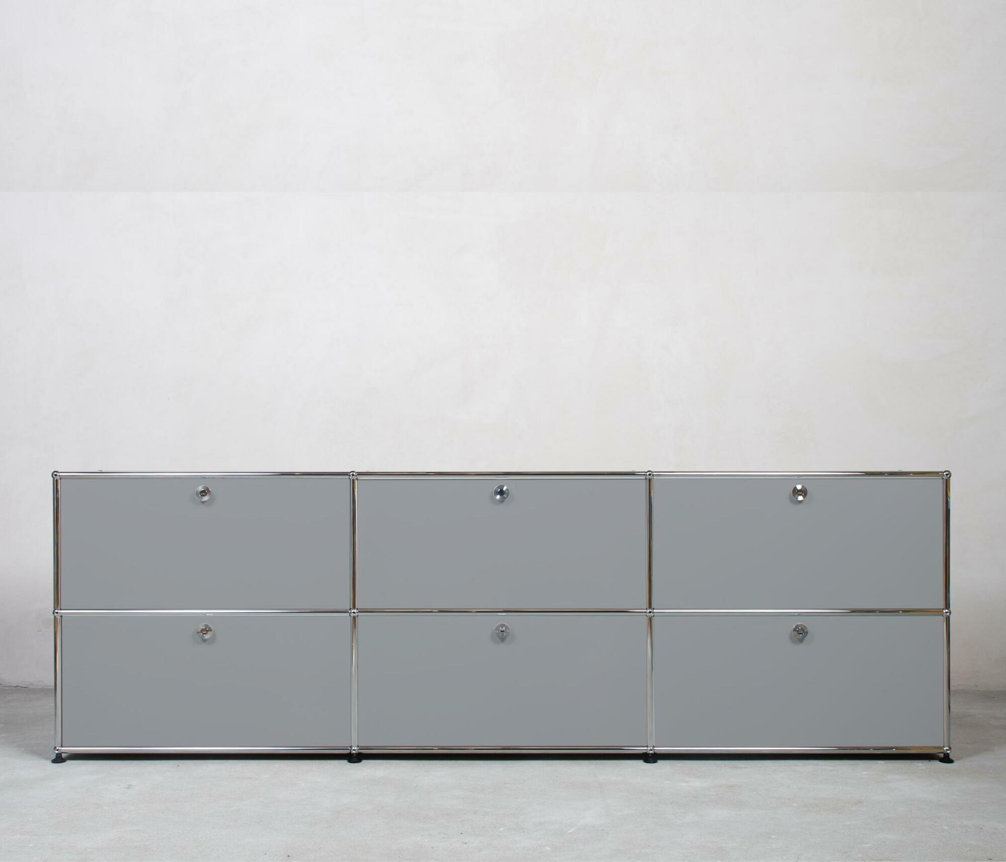 USM Haller Sideboard 3x2 Fächer Mattsilber 0
