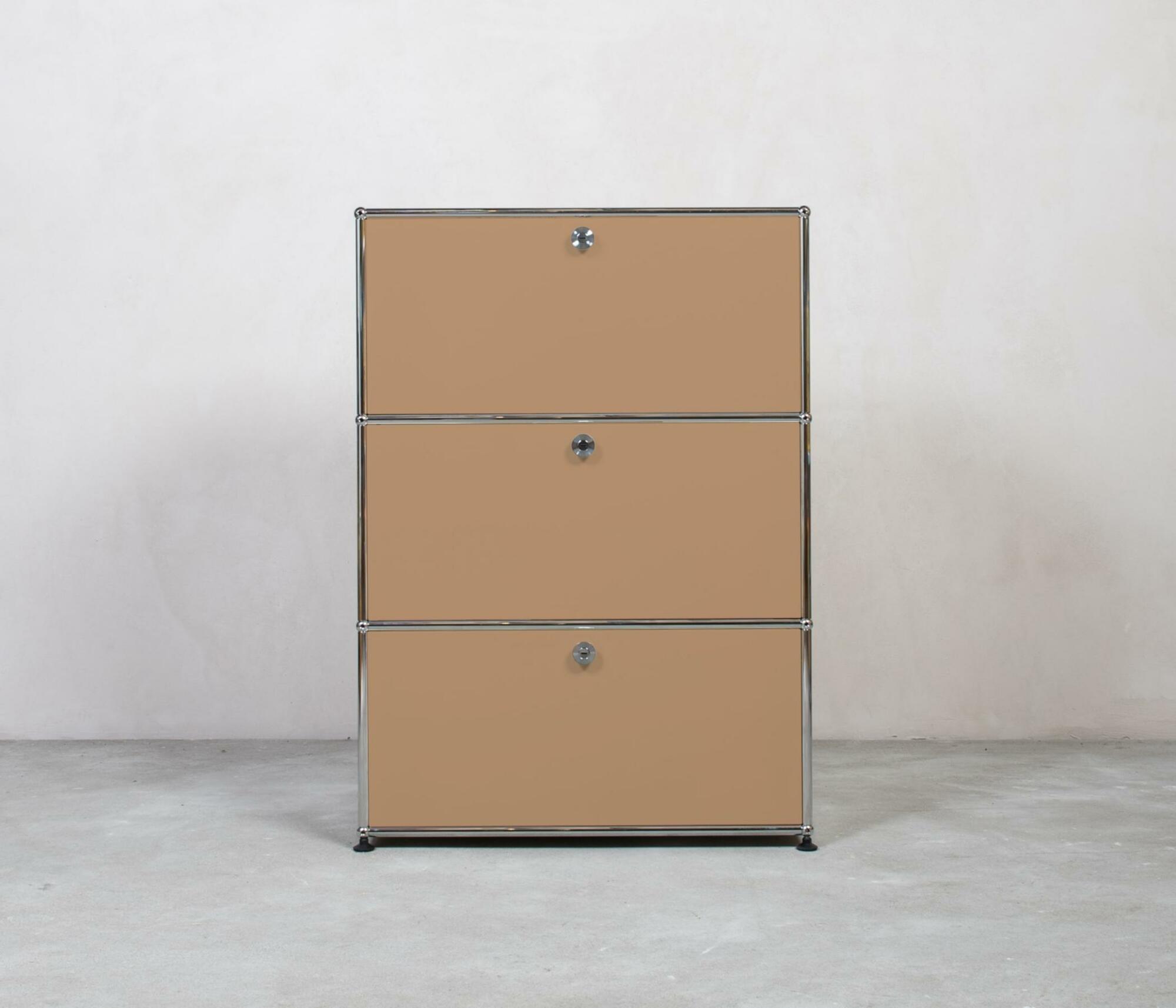USM Haller Highboard 1x3 Fächer Beige 0