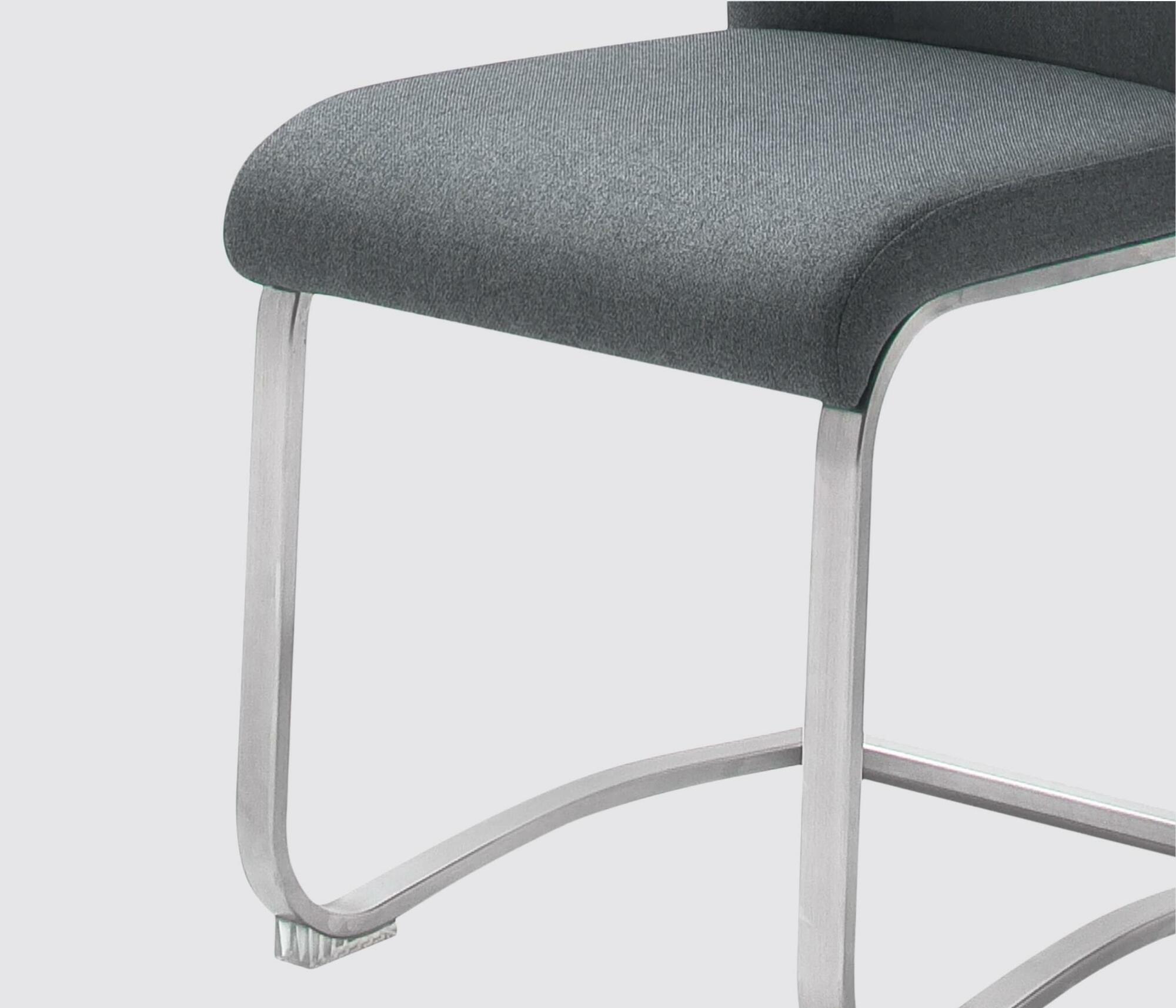2x High-quality Cantilever Chairs Anthracite 2