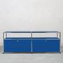 USM Haller Sideboard 2x1 Fächer Aufbau Enzianblau 0
