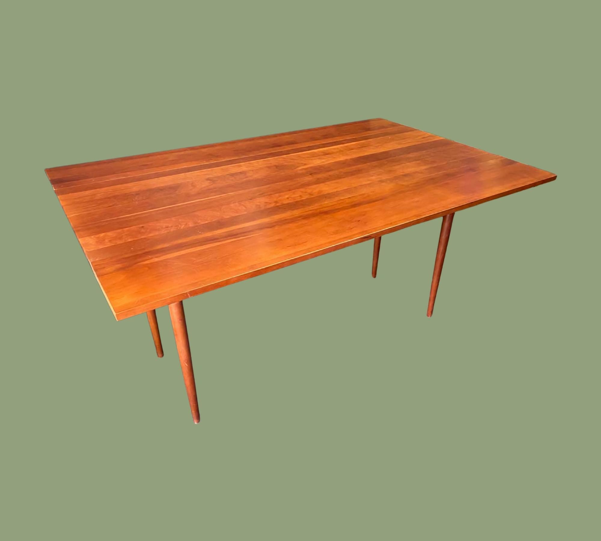 Original hochwertiger Drop-Leaf Tisch aus Kirschholz-Massiv 0