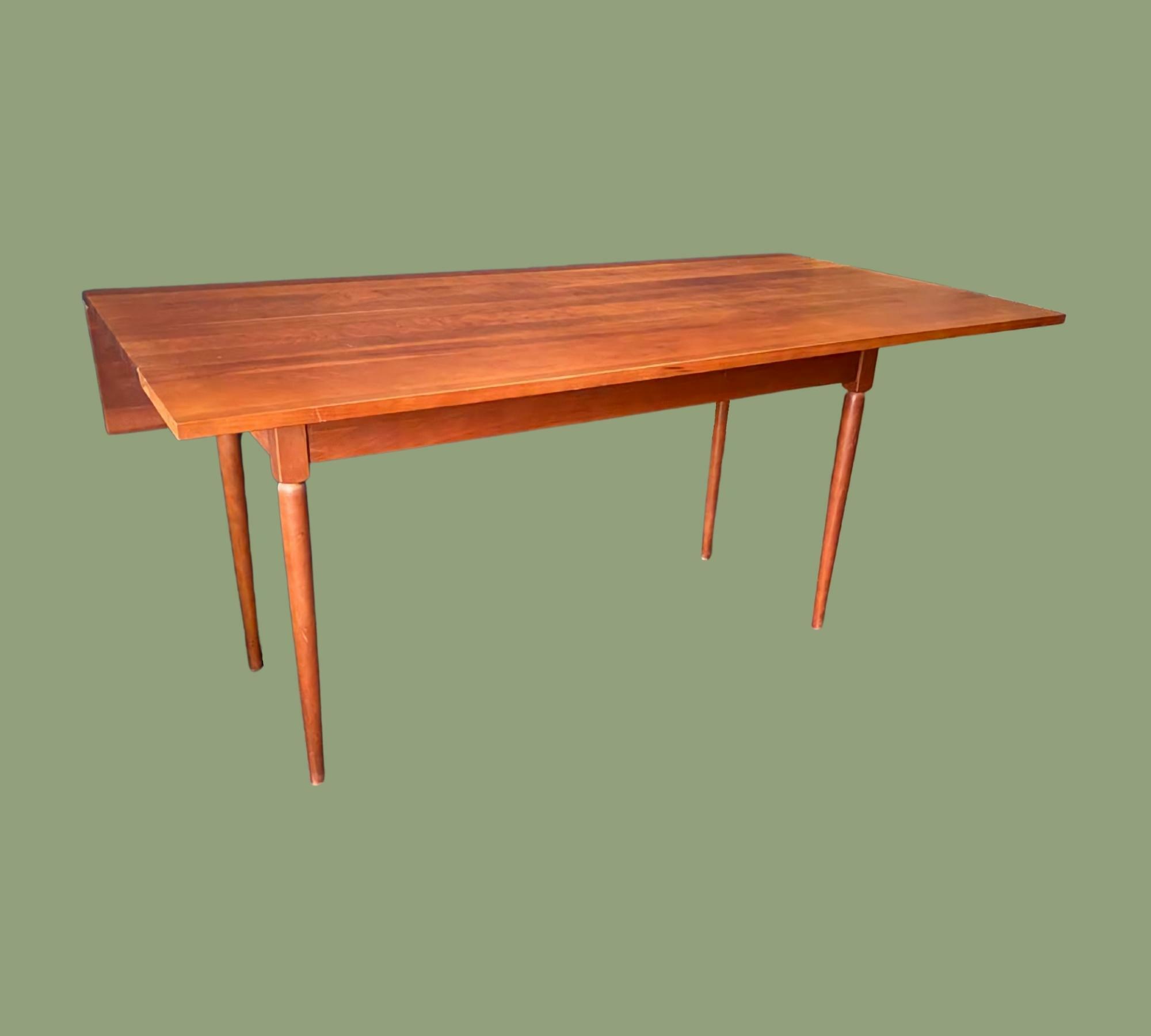 Original hochwertiger Drop-Leaf Tisch aus Kirschholz-Massiv 1