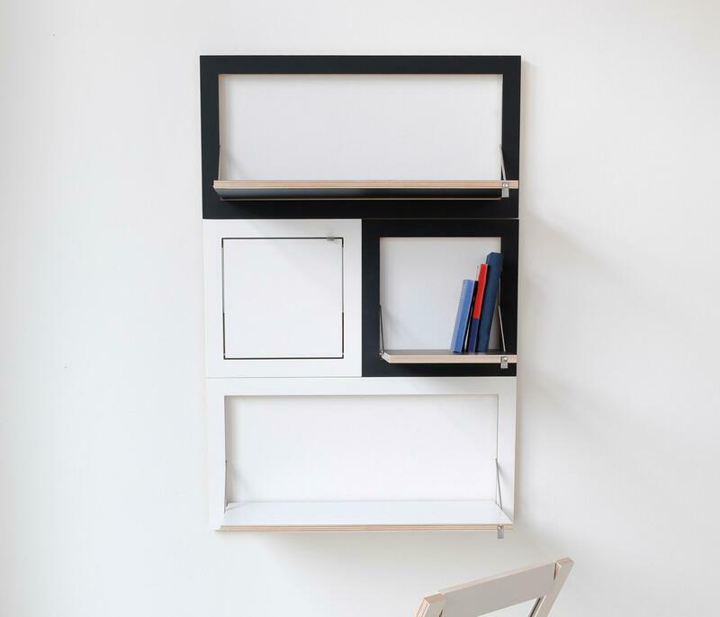 Fläpps Shelf Wood White 40 x 40 cm 6