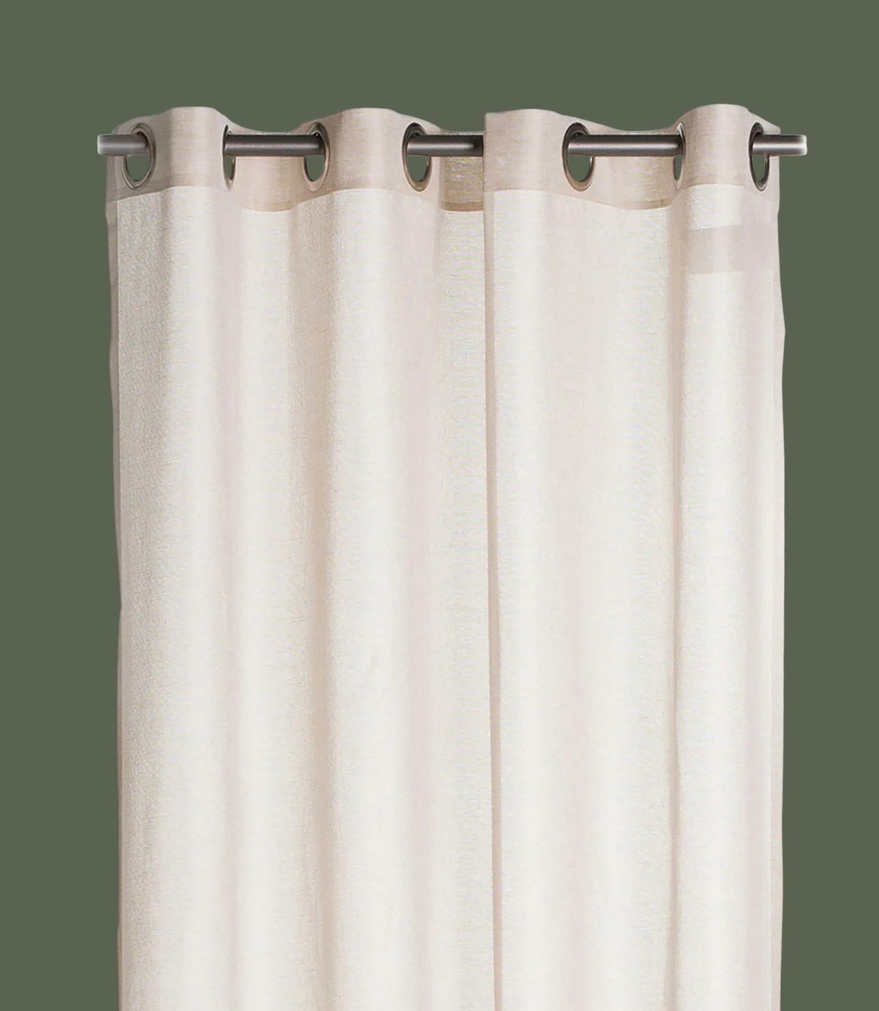 Ösenvorhang Costa Rica Webstoff Hellbeige 1