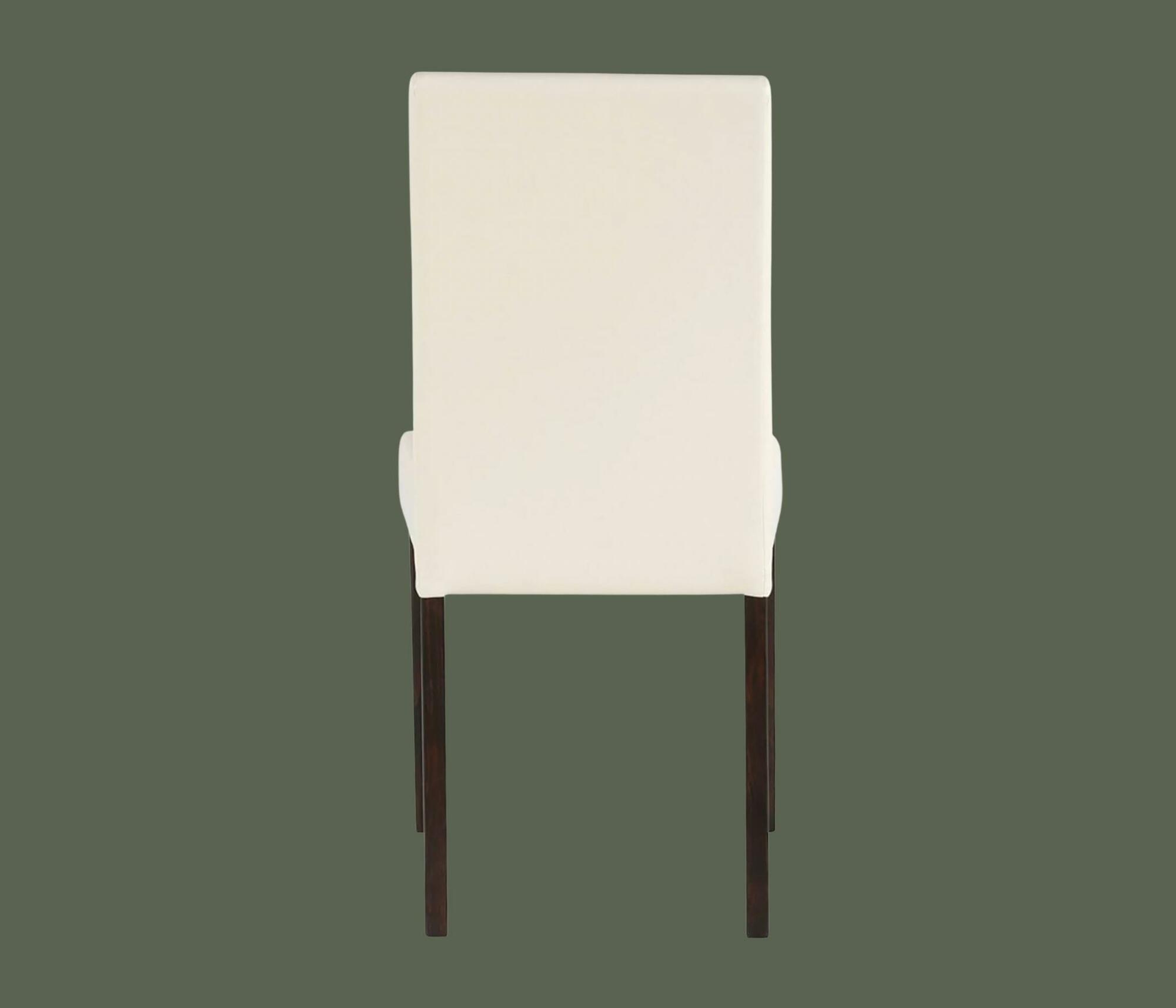 2x Esszimmerstuhl Kunstleder Creme  3