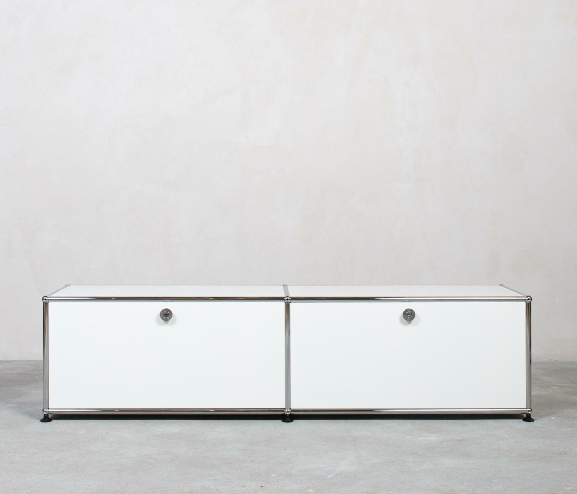 USM Haller Lowboard 2x1 Fächer Reinweiß 0