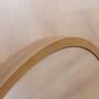 Runder Spiegel aus Holz Olive 3