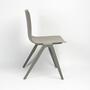 Minimalistischer Indoor-Outdoor Stuhl Stapelbar, Grau 2