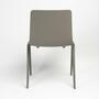 Minimalistischer Indoor-Outdoor Stuhl Stapelbar, Grau 4