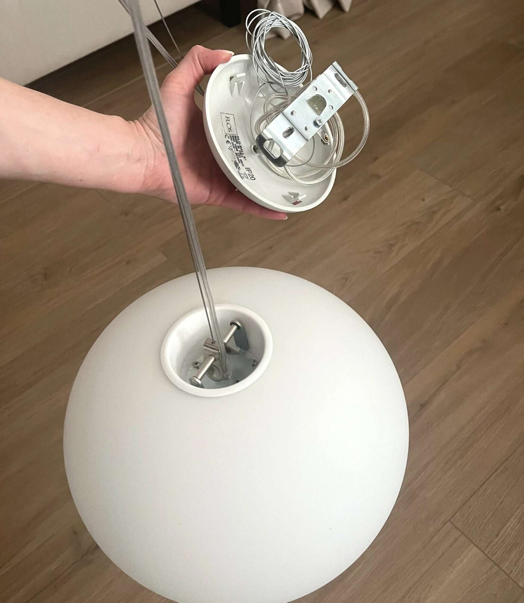 Glo Ball S2 Pendelleuchte Weiß 3