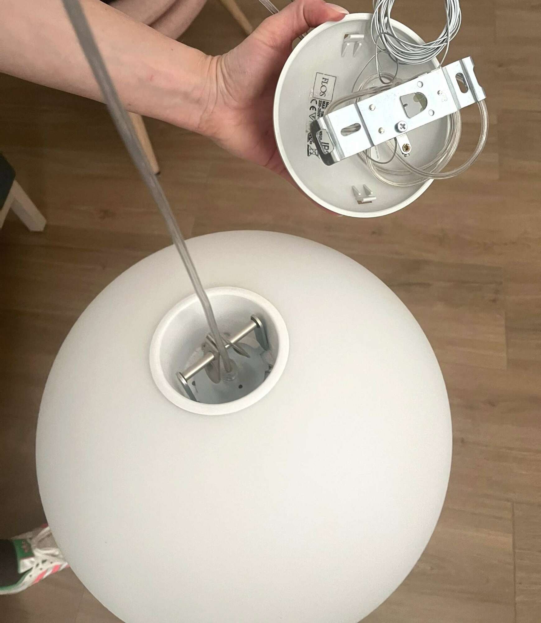 Glo Ball S2 Pendelleuchte Weiß 4