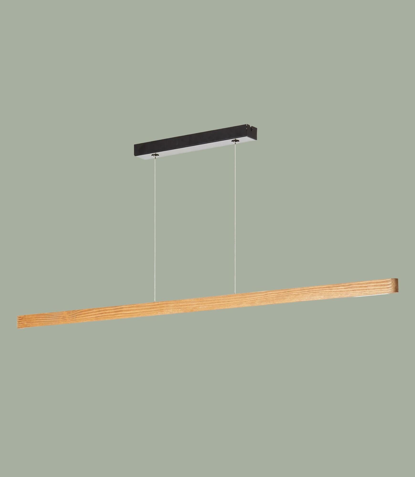 Minimalistische LED Pendelleuchte Holz 1