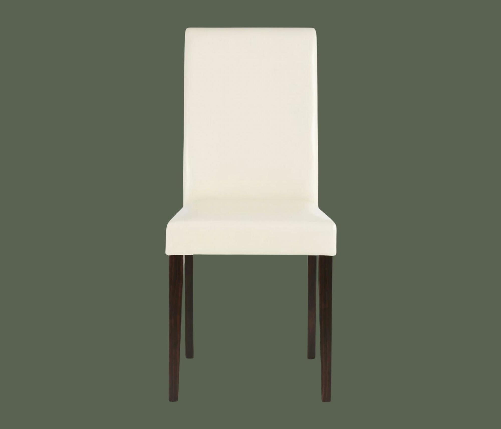 2x Esszimmerstuhl Kunstleder Creme  1