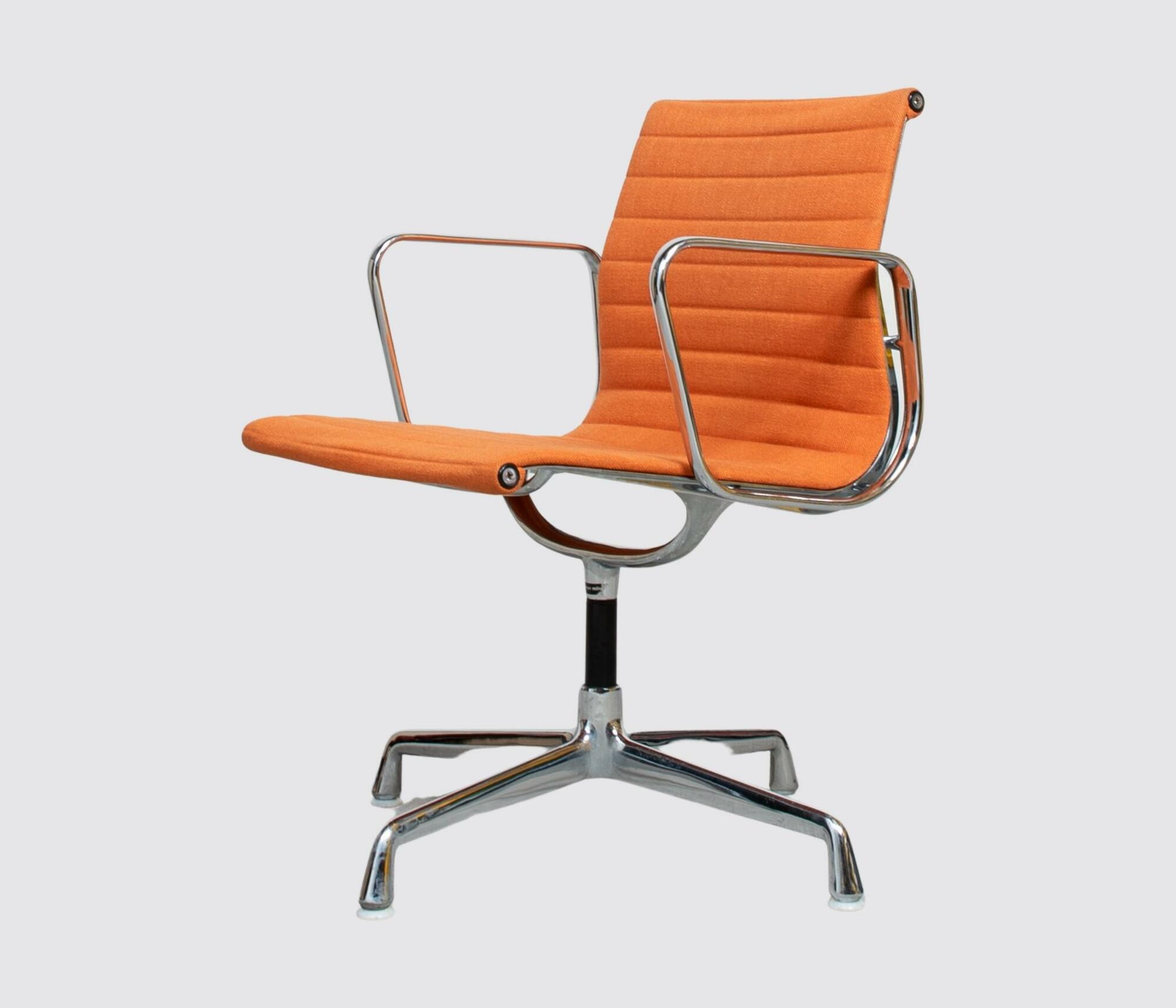 Vitra Eames EA108 Aluminum Chair Orange  0