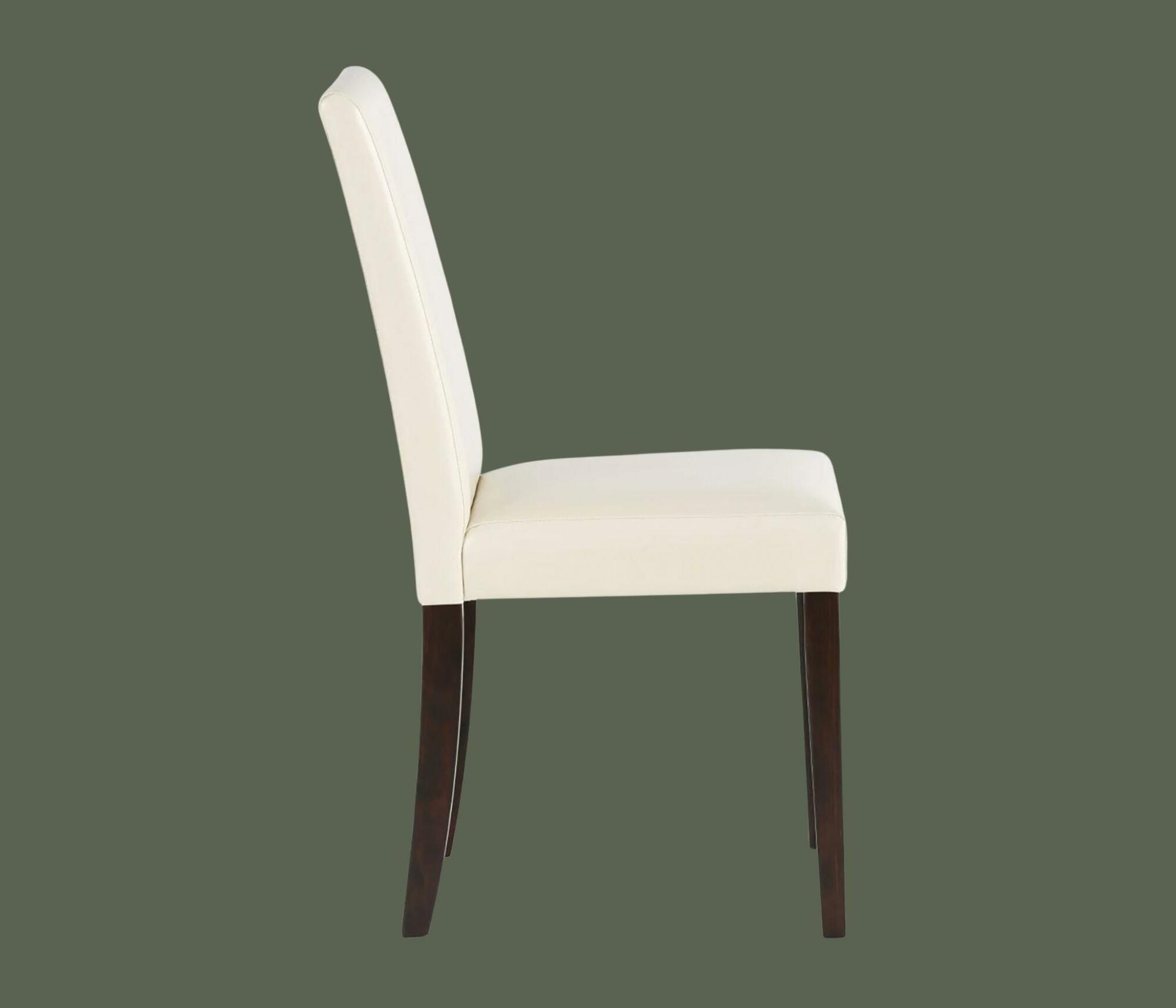 2x Esszimmerstuhl Kunstleder Creme  2