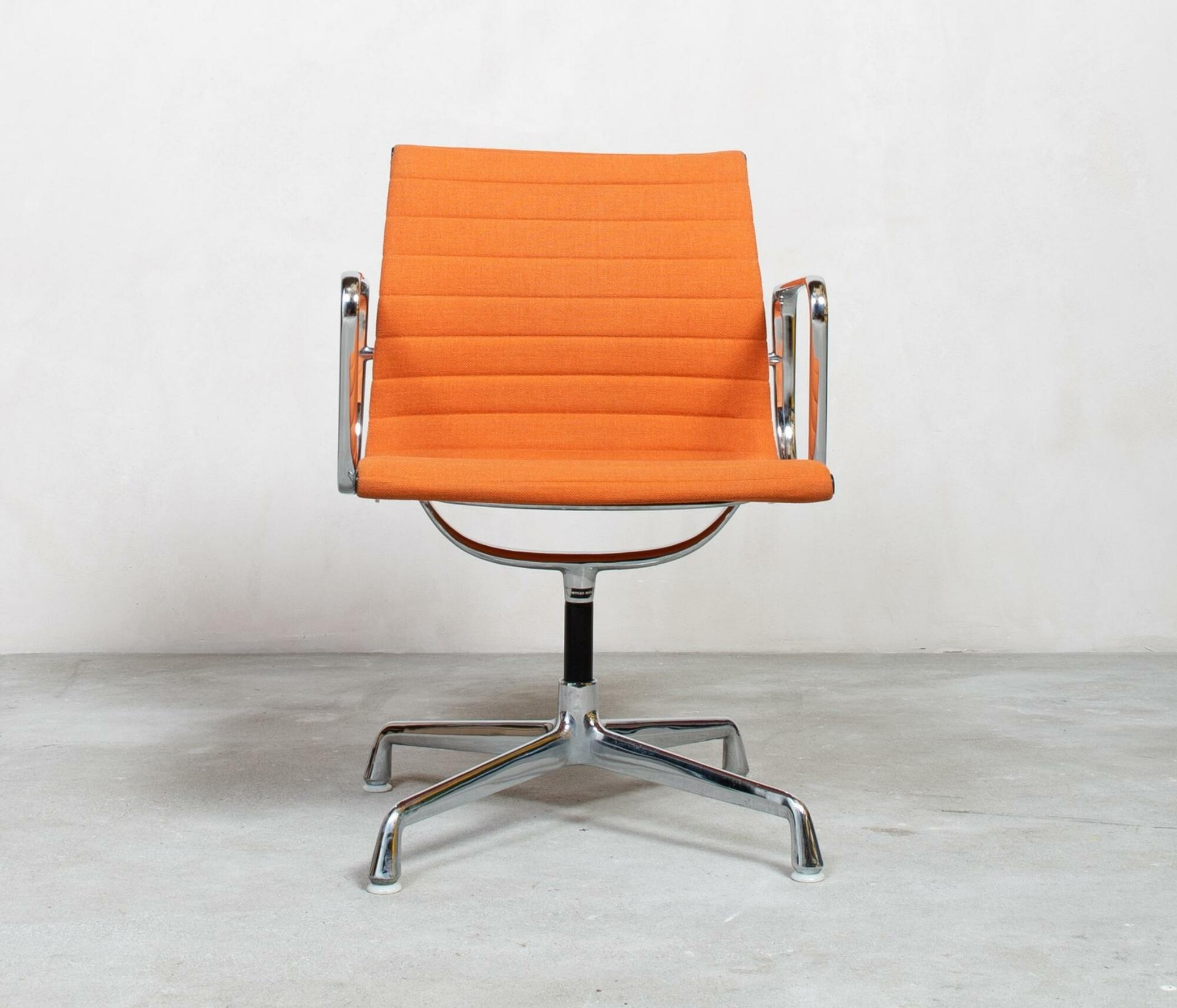 Vitra Eames EA108 Aluminum Chair Orange  1