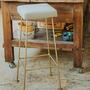 Barhocker mit Antik-Goldenen Beinen 1