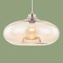 Glass pendant lamp champagne colored 0