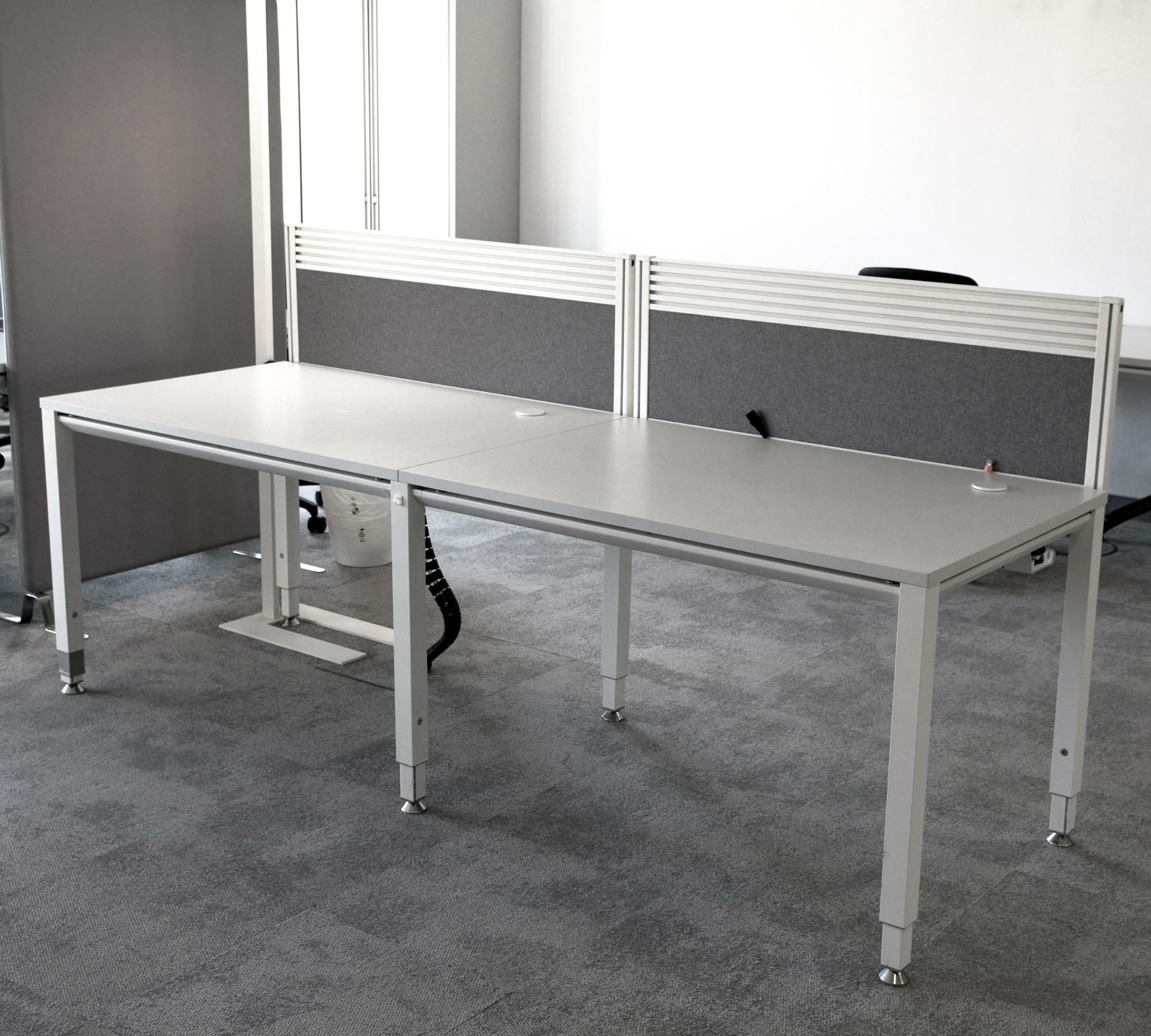 Kleiner Schreibtisch 2er Kombination Weiß 0