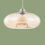 Glass pendant lamp champagne colored 2