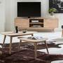 Nierenförmiger Couchtisch Buche Massiv 7
