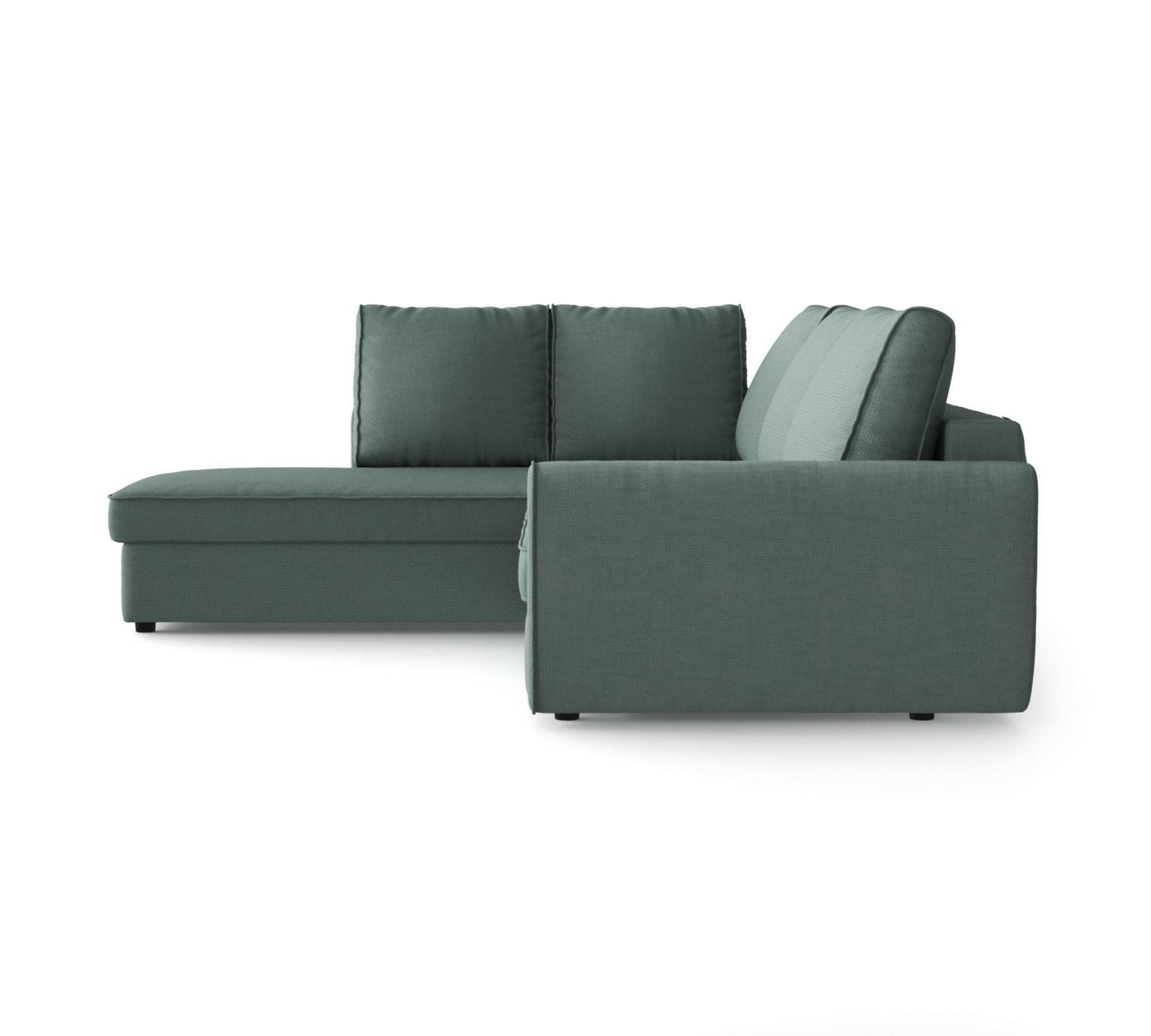 Schlafsofa Sowdon mit Récamiere Links Blaugrau 5