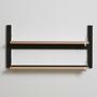 Fläpps Wall Shelf Wood Black 80 x 40 cm 0