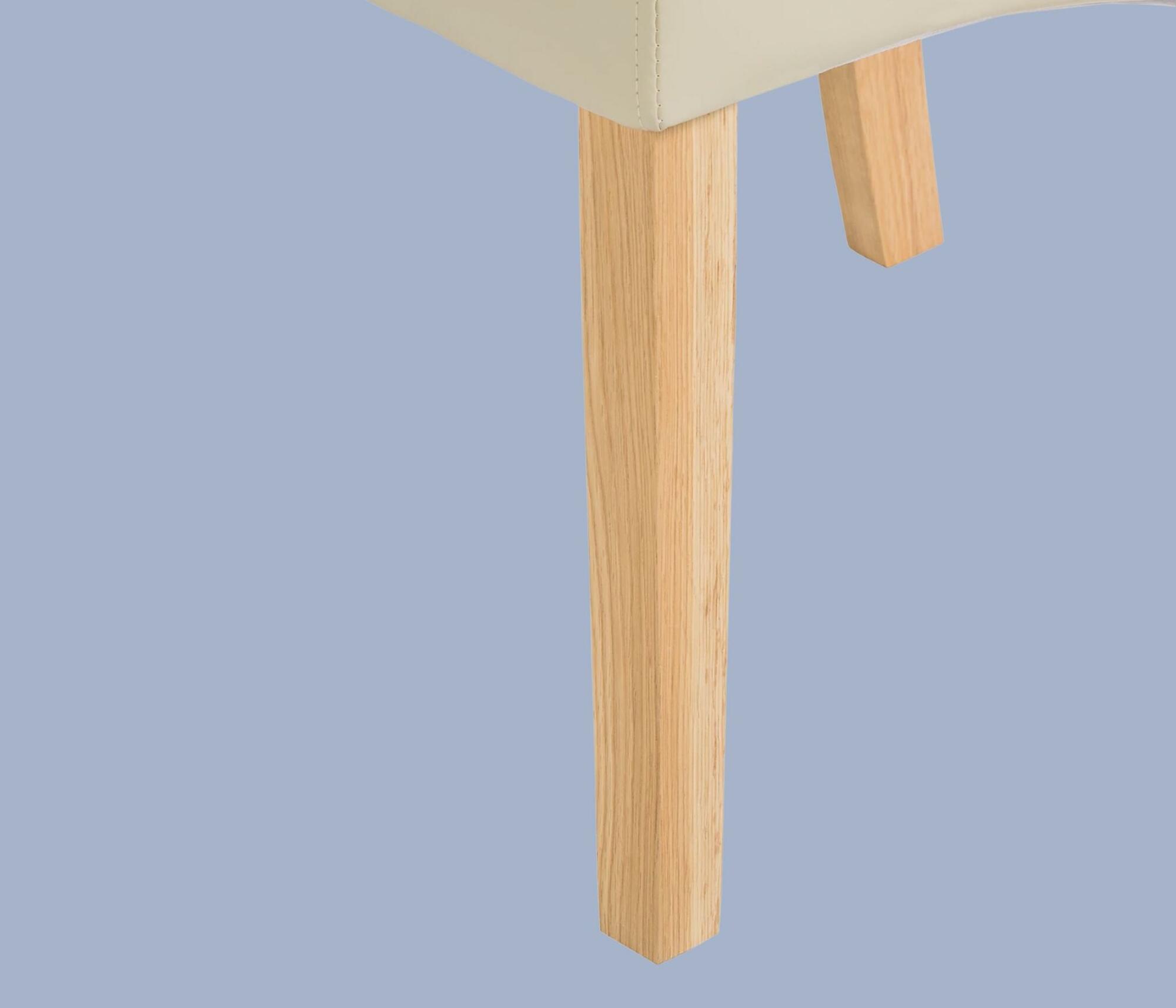 Polsterstuhl Nello I Creme 2er Set 5