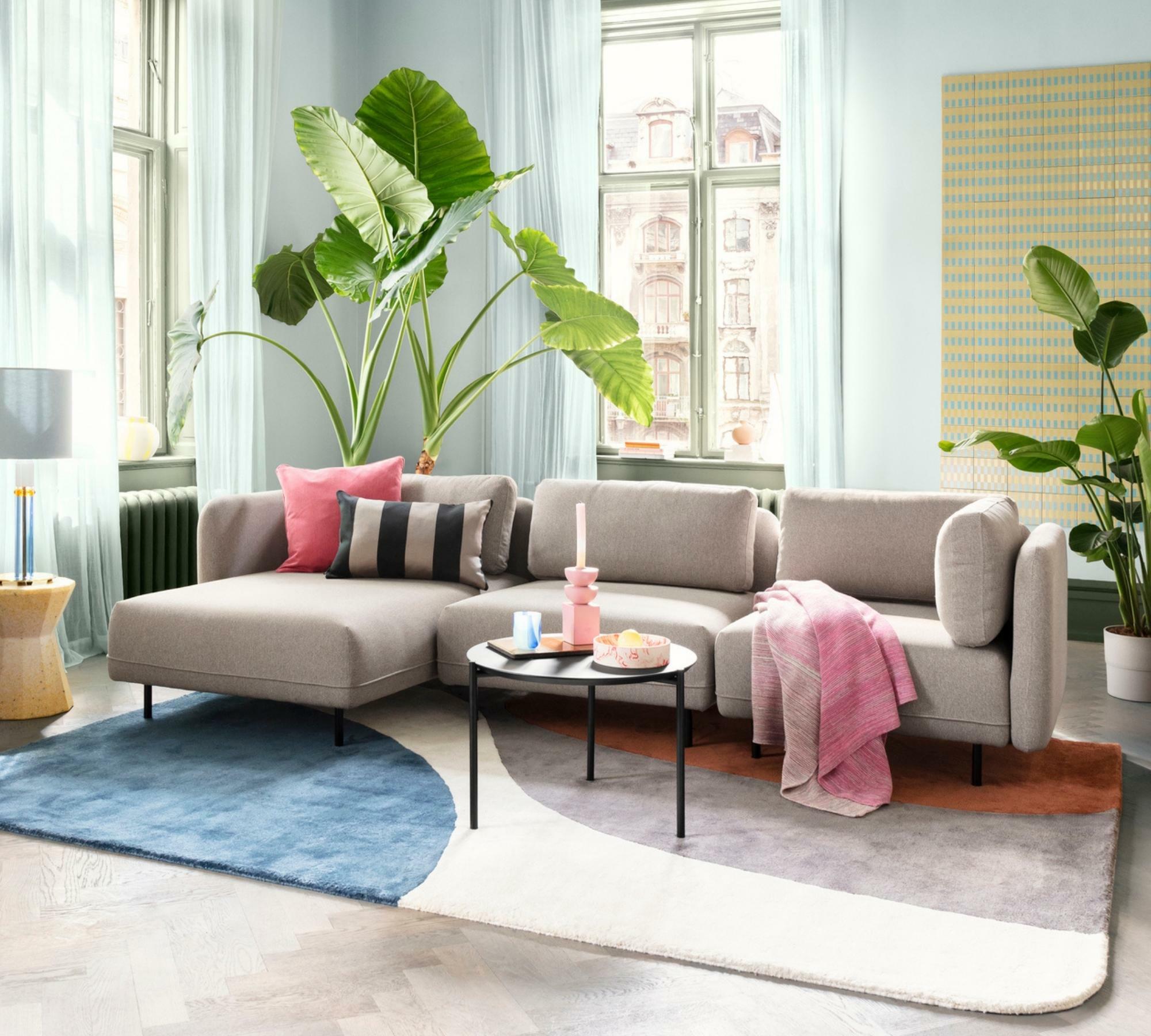 Ellis Sofa mit Récamiere links Beige 0