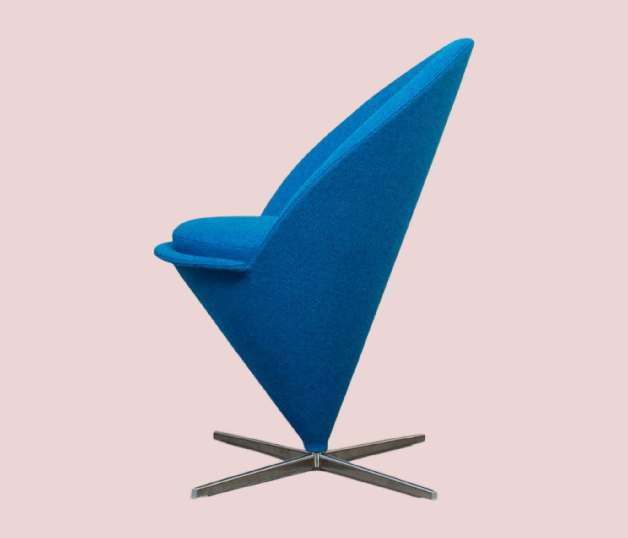 Cone Stuhl von Verner Panton Blau 2