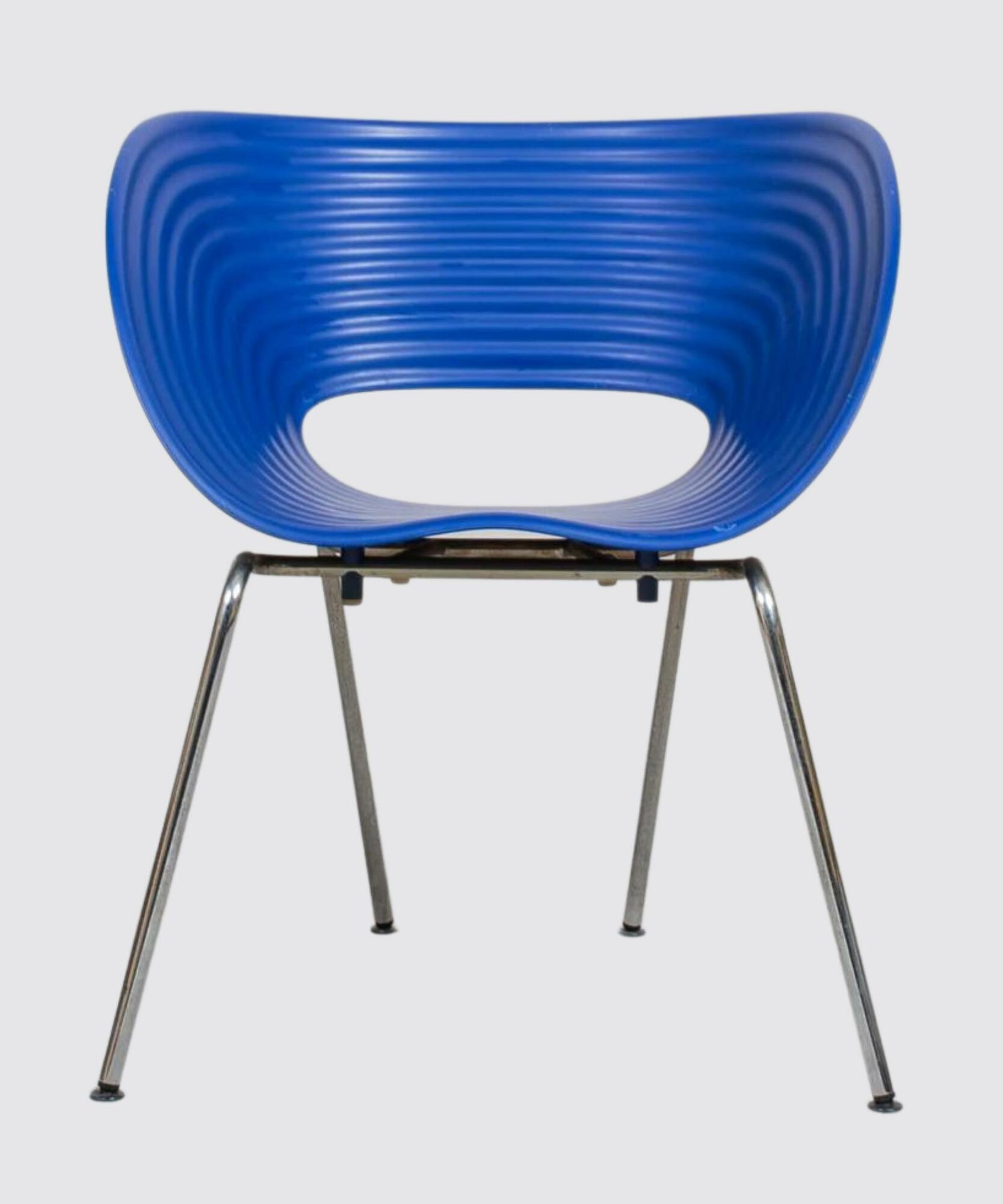Vitra Tom Vac Stuhl Blau 0