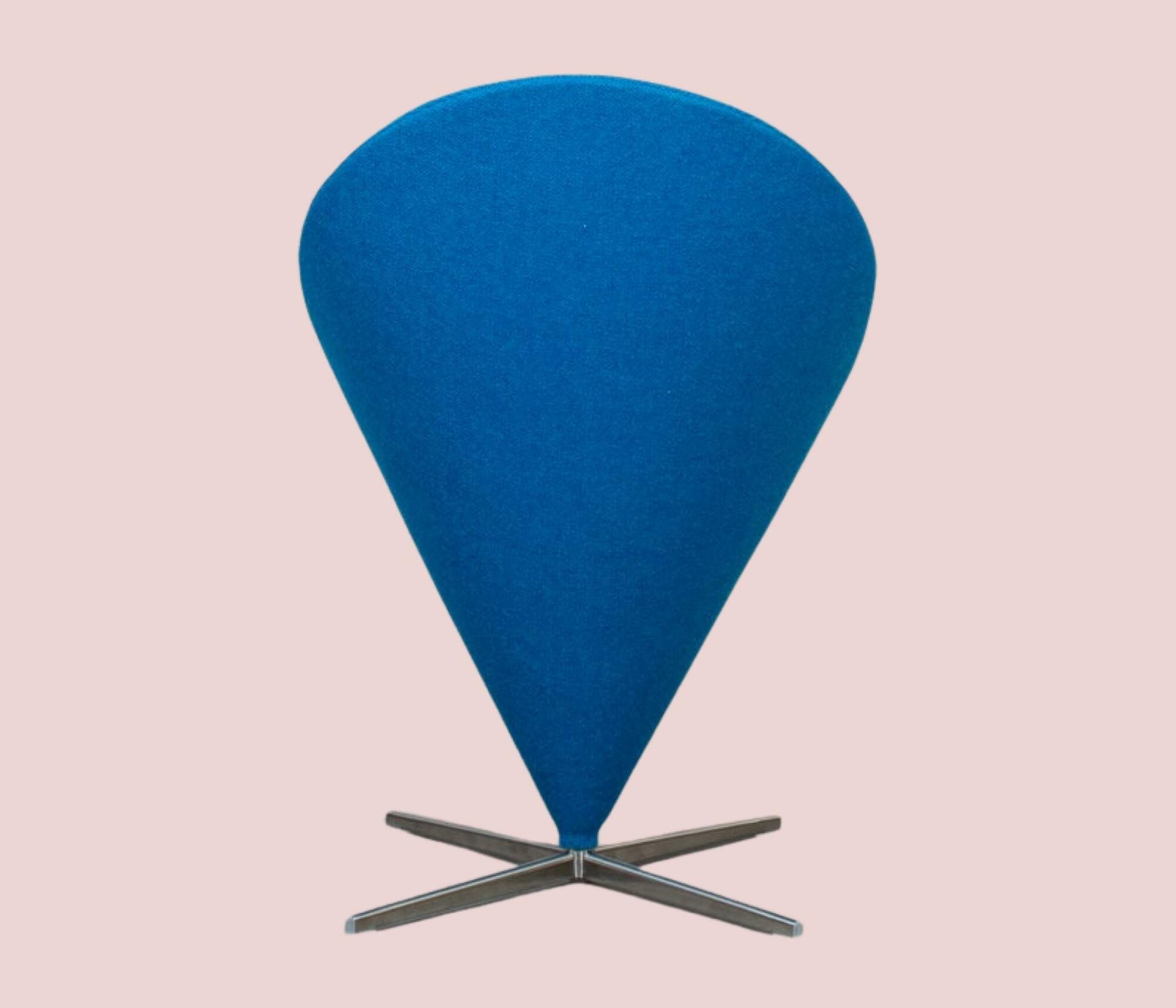 Cone Stuhl von Verner Panton Blau 3