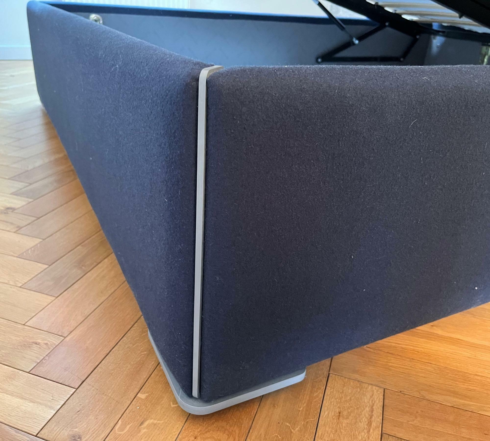 Mezzo Bett Lux Felt Bezug Blau inkl. Lattenrost 4