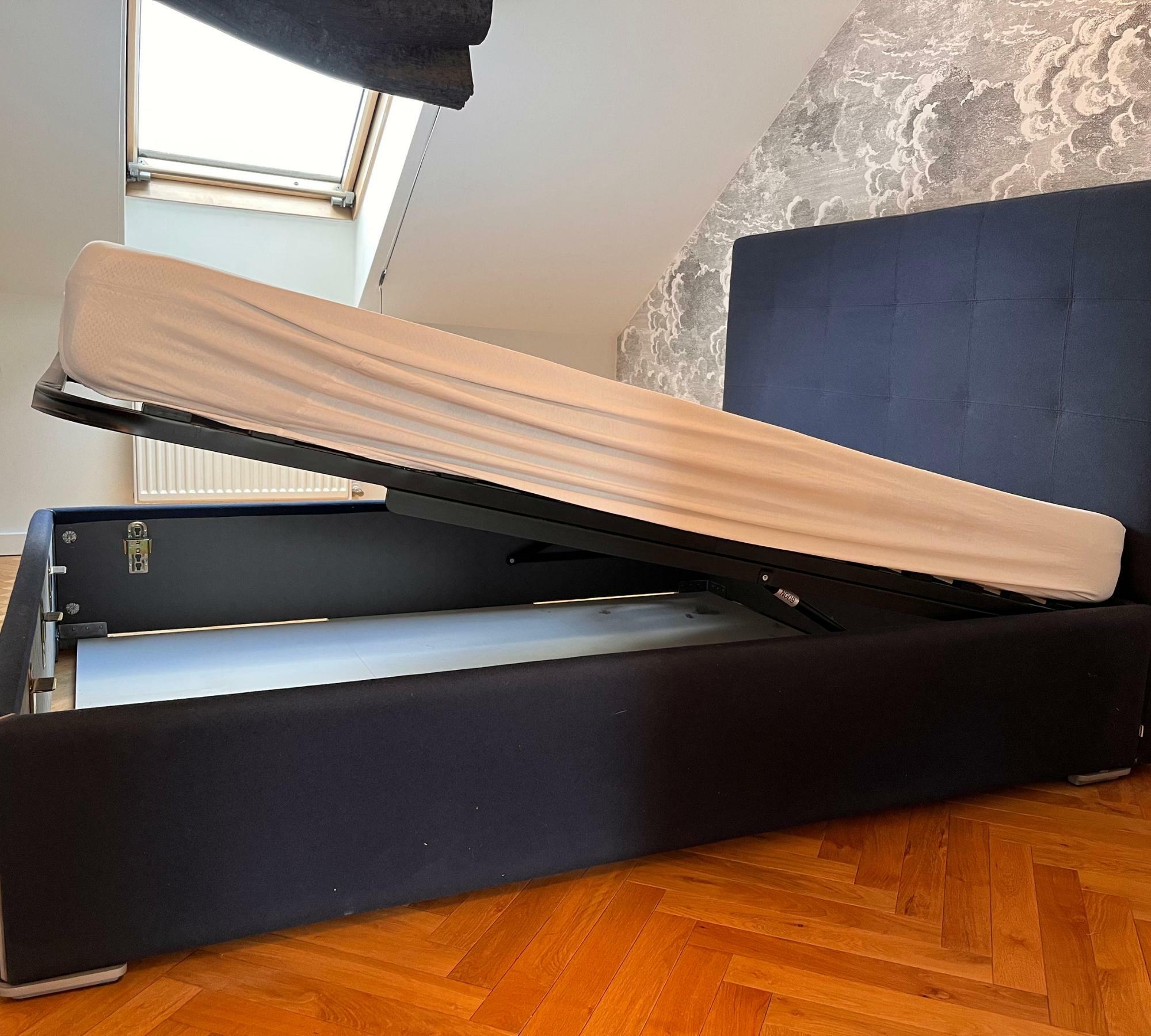 Mezzo Bett Lux Felt Bezug Blau inkl. Lattenrost 5