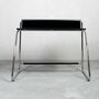 Thonet S 1200 Sekretär schwarzes Holz und Metall 1
