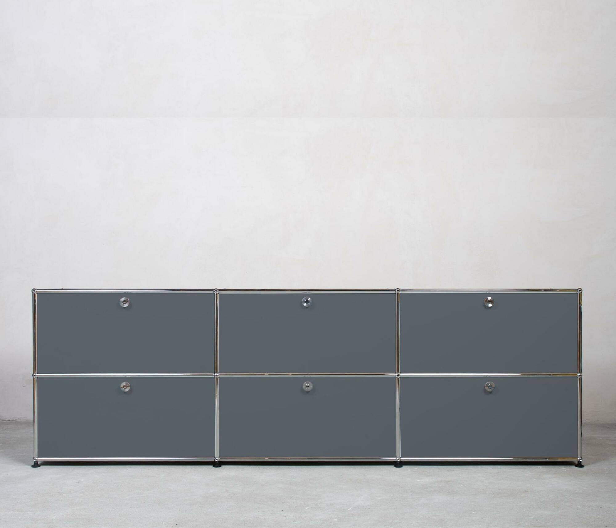 USM Haller Sideboard 3x2 Fächer Mittelgrau 0