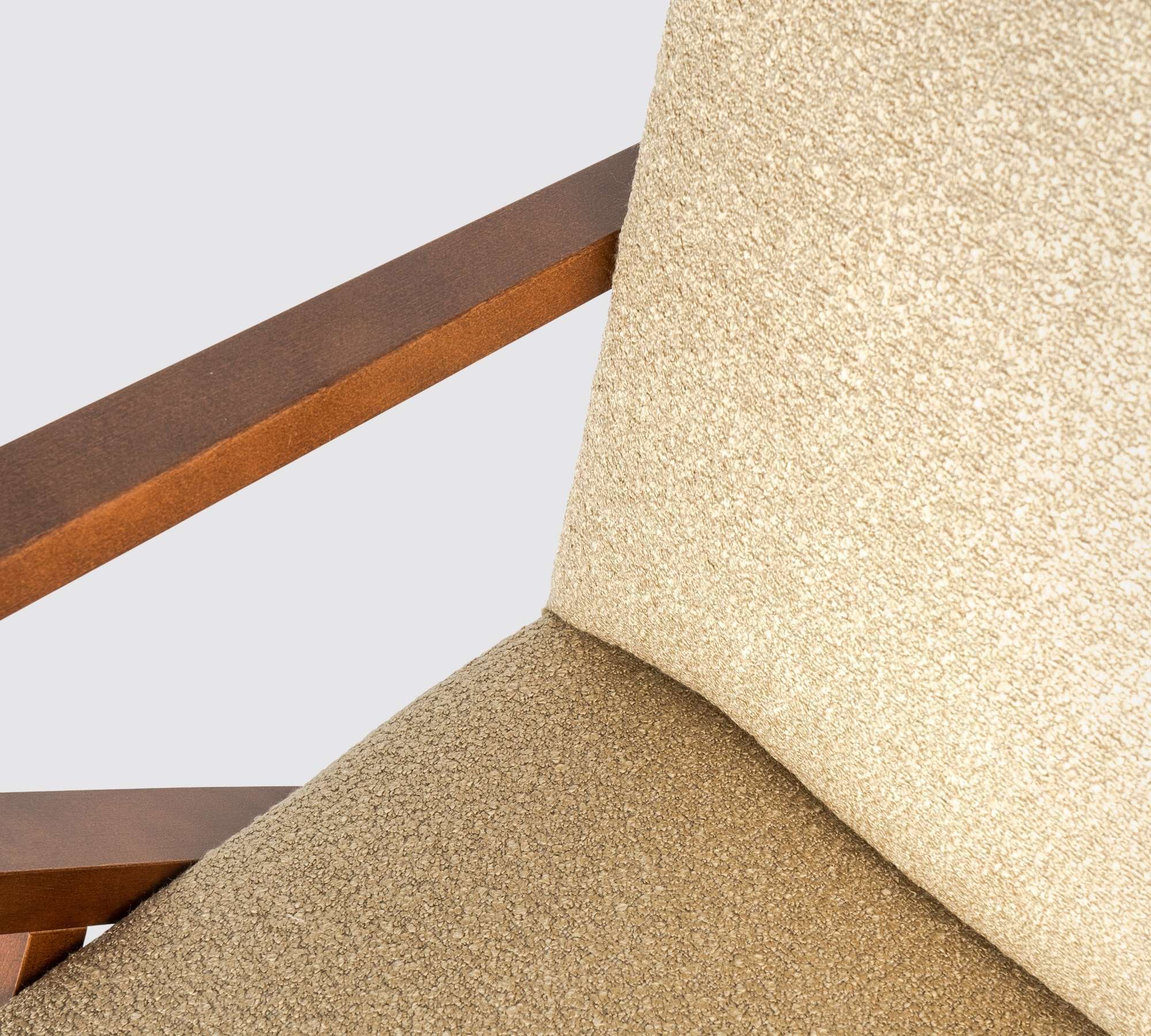 Cocoli-Exclusive Bouclé-Armlehnstuhl Beige 3