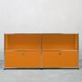 USM Haller Sideboard 2x2 Fächer oben offen Reinorange 0